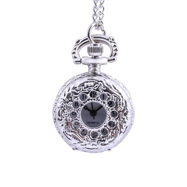 Vintage Round Dial Quartz Small Pocket Watch