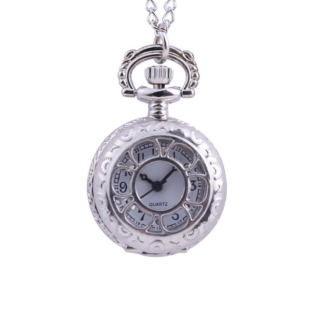 Vintage Round Dial Quartz Small Pocket Watch