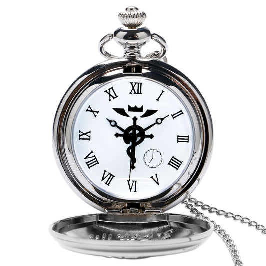 Silver/Bronze Tone Fullmetal Alchemist Pocket Watch
