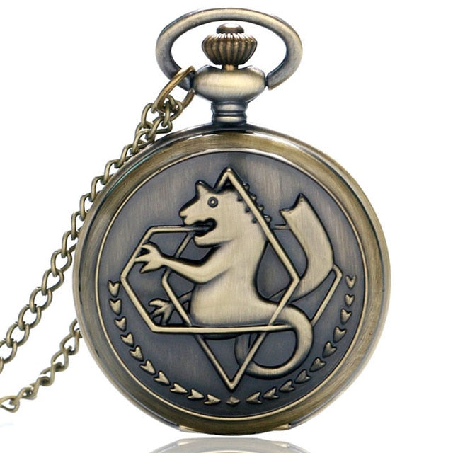 Silver/Bronze Tone Fullmetal Alchemist Pocket Watch